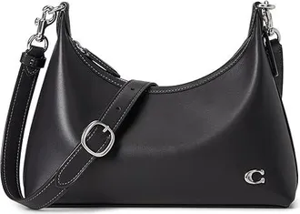 Coach Glovetanned Leather Juliet Shoulder Bag 25 Shoulder Womens Handbags Black, Cotton/Leather