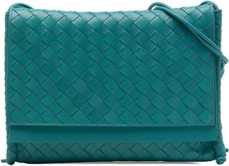 Bottega Veneta Pre-owned Bottega Veneta Medium Nappa Intrecciato BV Fold Crossbody Ladies CW95K6BK649DD258