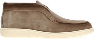 Santoni Beige Suede Boots