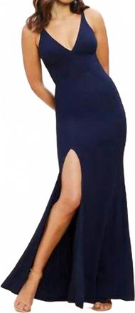 Dress The Population Iris Maxi Dress In Blue