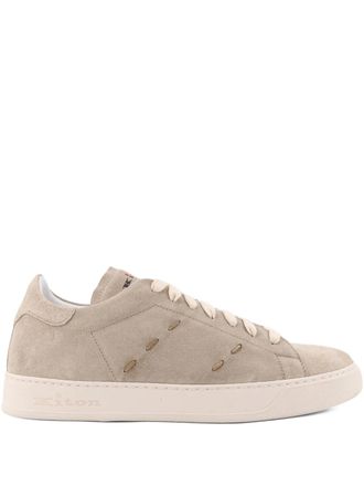 Kiton Su&egrave;de sneakers - Beige