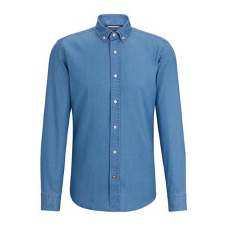 HUGO BOSS Heren, Overhemden, Blauw, Maat: XL