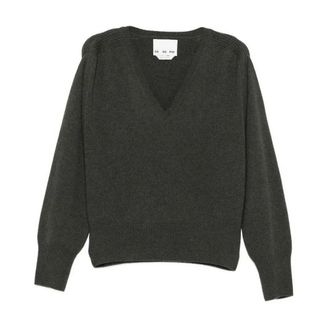 SA SU PHI V-hals Trui - Dames - Truien - Groen - Maat: 2XL Kasjmier