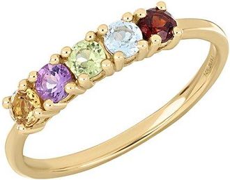 Bony Levy 14K Color 14K 0.59 Ct. Tw. 5 Mix 14K Topaz Stackable Ring