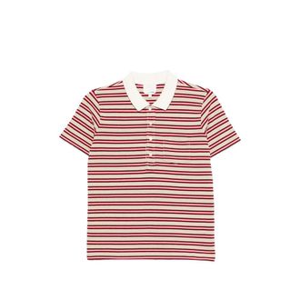 A.P.C. A. p.c. Striped Collared Polo Shirt