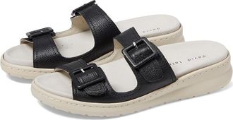 David Tate Frenchy Womens Sandals Black : 11 WW (EE), Leather/Rubber