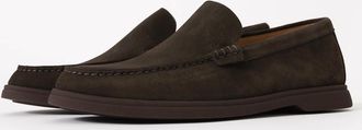 HUGO BOSS Mens BOSS Orange Sienna Mens Suede Loafers - Dark Brown 203 - Size: 10