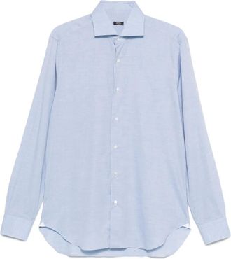 Barba Camicia a quadretti in cotone - Blu