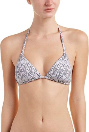 PQ Swim Womens Triangle Bikini Top In Grey