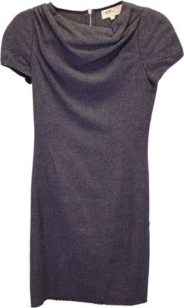 Isabel Marant Etoile Cowl Neck Shift Dress in Grey Wool