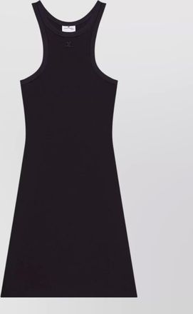 Courr&egrave;ges cotton sleeveless racerback mini dress