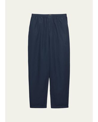 Prada Mens Cotton and Linen Relaxed Pull-On Pants