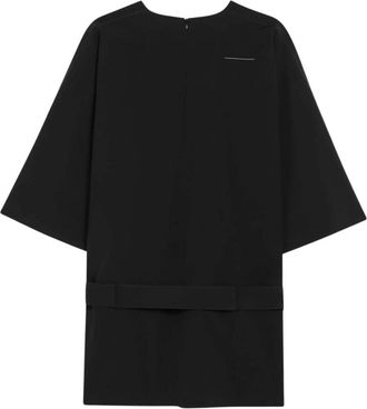 Maison Margiela Zwarte Jurk Abito - Dames - Korte kleedjes - Zwart - S - Kleedjes