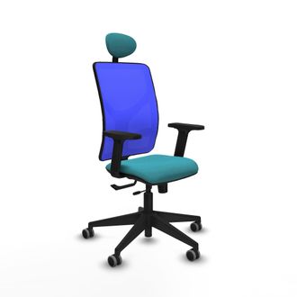 Piqueras y Crespo Silla De Oficina Piqueras Y Crespo Motilla Azul Espuma 50 Mm