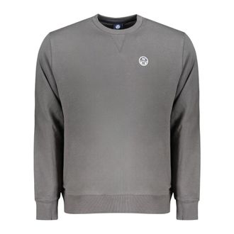 North Sails Sweatshirts, male, Gray, Size: XL Long Sleeve Sweatshirt