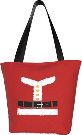 AOOEDM Tote Bag Christmas Santa Claus Shopping Bags Small Reusable Market Bag Beach Tote Bags Travel Totes