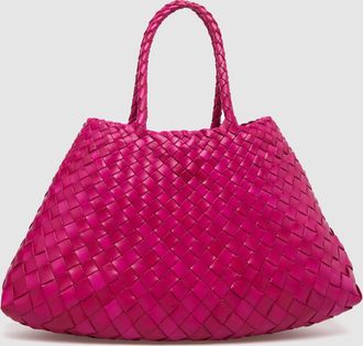 Dragon Diffusion Sac Santa Croce Small Cuir Fushia