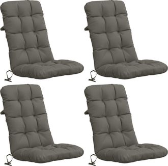 vidaXL Cojines Para Sillas De Respaldo Alto En 4 Piezas Vianen 4 Pcs Vidaxl