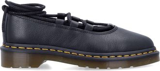 Dr. Martens Elphie Ii Black Leather Ballerina Shoes