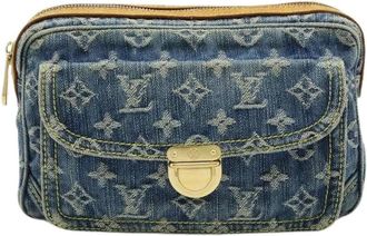 Louis Vuitton Pre-owned Vintage Belt Bag - Dames - Vintage Heuptassen - Blauw - ONE Size - Leer - Vintage