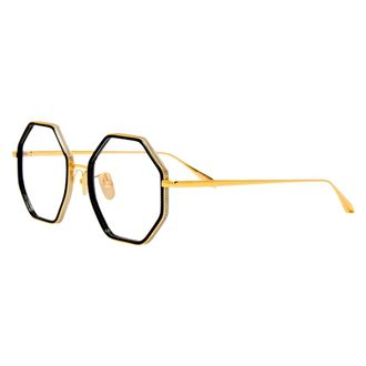 Linda Farrow Glasses, unisex, Yellow, Size: 54 MM LFL