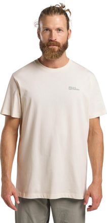 Jack Wolfskin T-Shirt JACK WOLFSKIN ESSENTIAL T M, Herren, Gr. XL, weiss (cotton wei&szlig;), Obermaterial: 100% Baumwolle, normal, Rundhals, Shirts T-Shirt, weiches, kla