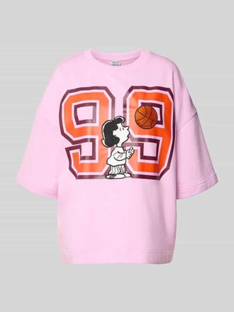 Essentiel Loose Fit Sweatshirt mit Snoopy-Print Modell JUMPI EMBO in Rosa, Gr&ouml;&szlig;e XS