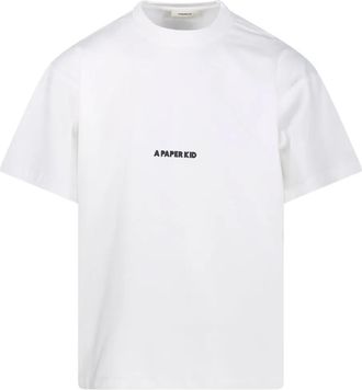 A Paper Kid logo-print T-shirt - White