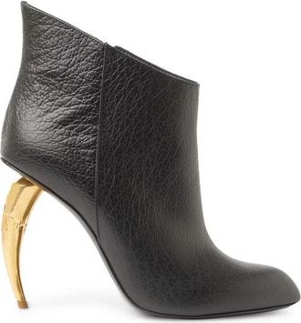 Roberto Cavalli Saber Tooth Heel Booties, Brand Size 35 ( US Size 5 )