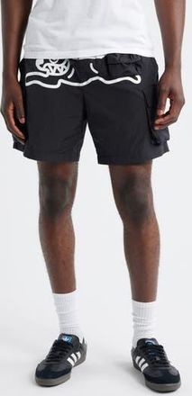 Icecream Running Dog Graphic Cargo Hiker Shorts in Black at Nordstrom Rack, Size Xxx-Large