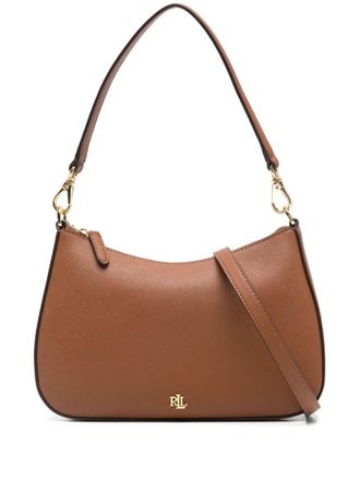 Lauren Ralph Lauren Danni tote bag - women - Calf Leather/Polyester - One Size - Brown