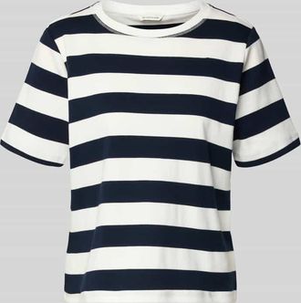 Tom Tailor Relaxed Fit T-Shirt aus reiner Baumwolle in Marine, Gr&ouml;&szlig;e XXXL
