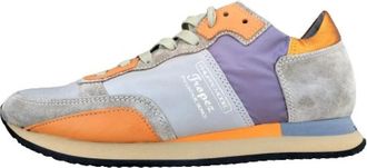 Philippe Model Tricolor Leren Sneakers - Heren - Sneakers - Beige - 37 EU - Leer - Schoenen