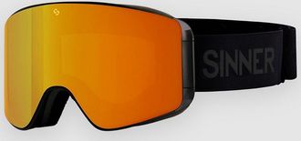Sinner Aura Matte Black (+ Bonus Lens) Goggle schwarz