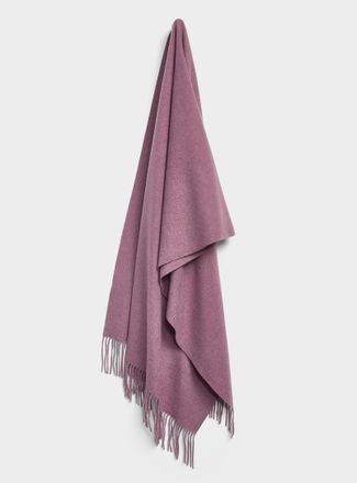 Simons Womens Ultra-soft solid fringed scarf