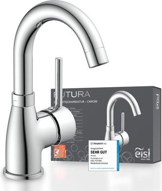 Eisl Waschtischarmatur »Futura« Wasserhahn mit Energiesparfunktion Cold Start, Mischbatterie