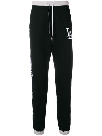 Marcelo Burlon LA Dodgers track pants - men - Polyester/Cotton - S - Black