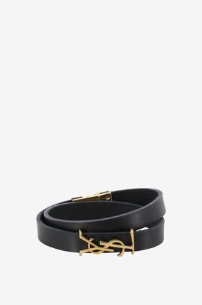 Saint Laurent Doppeltes Lederarmband Opyum Double Wrap