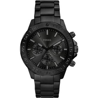 Fossil Bannon Three-Hand Quartz Bracelet Watch, 45mm in Black at Nordstrom Rack