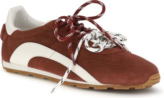 Dsquared2 Mens Suede Sneakers Bordeaux+panna