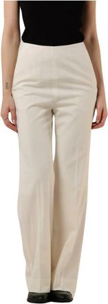 Tiger Of Sweden Wijde broek - Dames - Wijde Broeken - Wit - XL - Katoen - Broeken