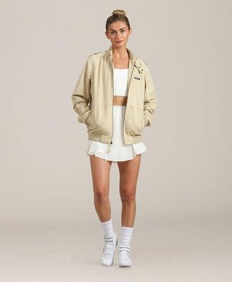 Members Only Womens Soft Suede Iconic Oversized Jacket