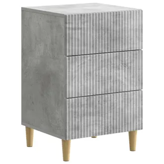 vidaXL Armario De Noche Con Caj&oacute;n Gris Hormig&oacute;n 43 X 41 X 66,5 Cm Vidaxl