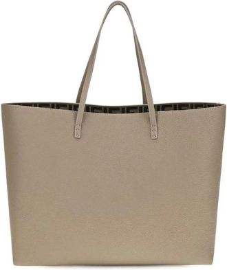 Fendi Bolso Tote con Logo en Relieve - Bags - Mujer - Beige - ONE SIZE