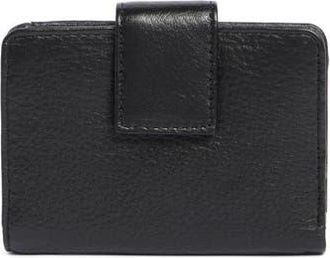Mundi Pixie Leather Card Case in Black at Nordstrom Rack