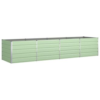 vidaXL Jardinera Verde Pastel 385 X 100 X 75 Cm Acero Galvanizado Vidaxl