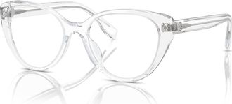 Tory Burch 52mm Round optical glasses in Transparent at Nordstrom