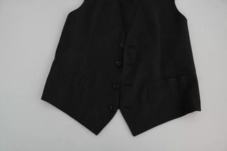 Dolce & Gabbana Virgin Wool Formal Vest - Black