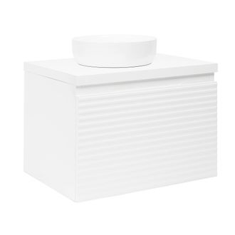 Puma Naturel Mueble De Ba&ntilde;o Bajo Lavabo Naturel Savona 78x43x44,8 Cm, Blanco Brillante (savona80bid)