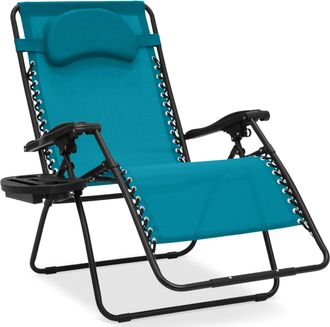 Best Choice Products Oversized Zero Gravity Chair, Folding Outdoor Patio Lounge Recliner w/ Cup Holder